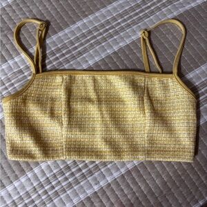 Princess Polly Light Yellow Crop Top